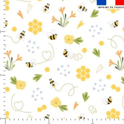 Abeille et fantaisie - Fond blanc