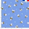 Abeille - Fond bleu