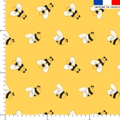 Abeille - Fond jaune