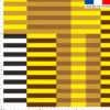 Abstrait rayé jaune - Création Lita Blanc