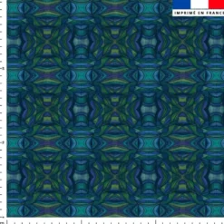 Abstraits - Fond bleu et noir - Création Lita Blanc