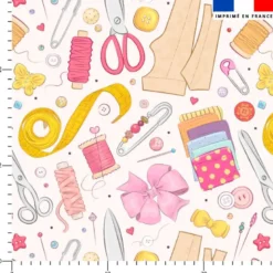 Accessoires de mercerie - Fond blanc
