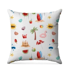 Accessoires de plage - Fond blanc