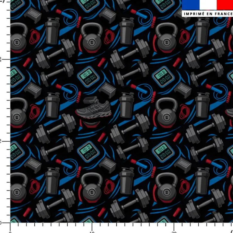 Accessoires fitness et musculation - Fond noir