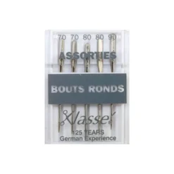 Aiguilles machines bouts ronds assorties