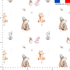 Animaux bohème - Fond blanc