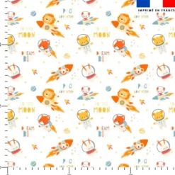 Animaux dans l'espace - Fond blanc