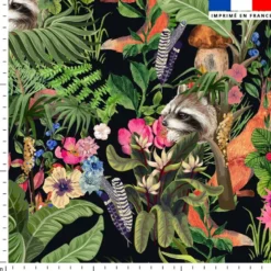 Animaux des bois - Fond noir