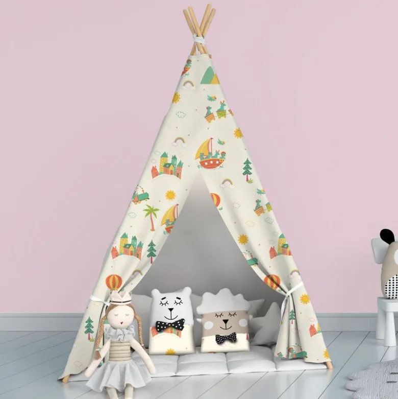 Animaux en vacances - Fond beige