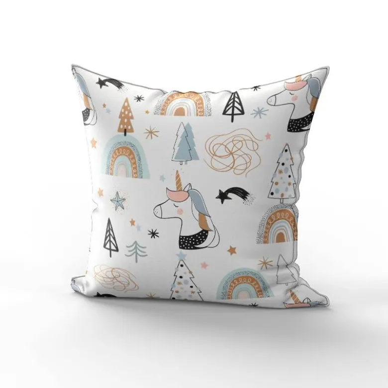 Animaux hiver licorne - Fond blanc