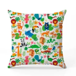 Animaux jungle color - Fond blanc