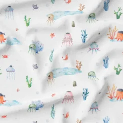 Animaux marins pirates - Fond blanc