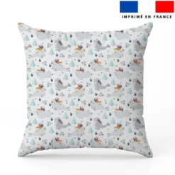 Animaux marins pôle nord ours et phoque - Fond blanc