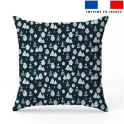 Animaux marins pôle nord pingouin - Fond bleu nuit