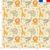 Animaux Mignons Safari - Fond Beige