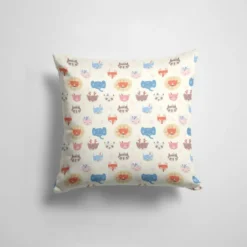 Animaux pastel - Fond écru