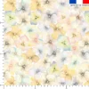 Aquarelle fleur jaune style vintage - Fond blanc