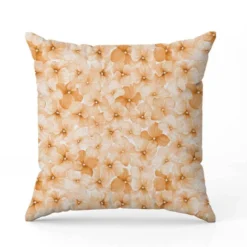 Aquarelle fleur orange style vintage - Fond blanc