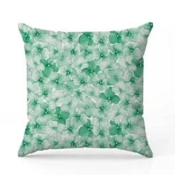 Aquarelle fleur verte style vintage - Fond blanc