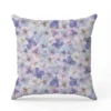 Aquarelle fleur violette et bleue style vintage - Fond blanc