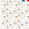 Aquarelle motif fleurs vintages - Fond blanc