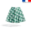 Arabesques orientales vert sauge et vert d'eau - Fond vert pastel