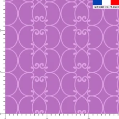 Arabesques parme - Fond violet