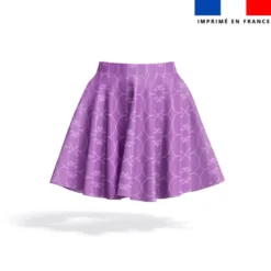 Arabesques parme - Fond violet