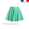 Arabesques vert d'eau - Fond vert clair