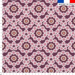 Arabesque Étoilée- Fond prune