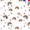 Arc-en-ciel beige - Fond blanc