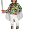 Arlequin multicolore - Fond blanc