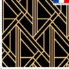 Art déco géométrique jaune or - Fond noir