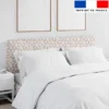 Aspect filet camouflage et mosaïque effet bois- Fond beige