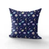 Astres kawaii - Fond bleu nuit