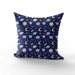 Astres kawaii - Fond bleu nuit