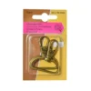 Attache mousqueton laiton 30x40 mm