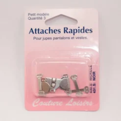 Attaches rapides pour jupes et pantalons X3 petit modèle