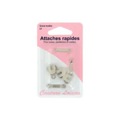 Attaches rapides pour jupes et pantalons X3 grand modèle