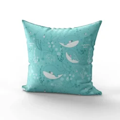 Baleine dans la mer - Fond turquoise