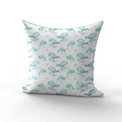 Baleine et baleineau aquarelle - Fond blanc