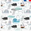 Baleine et pirate - Fond blanc