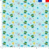 Ballon et accessoires de football - Fond bleu clair