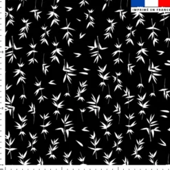 Bambou blanc - Fond noir