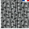 Bambou noir - Fond gris