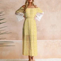 Banane - fond jaune pastel