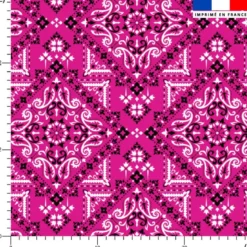 Bandana - Fond fuchsia