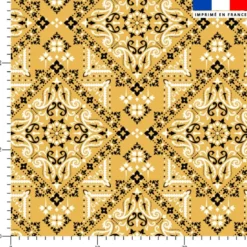 Bandana - Fond jaune ocre