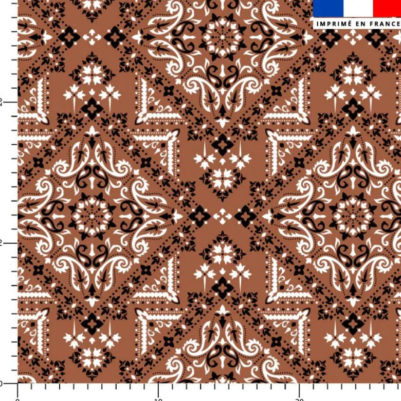 Bandana - Fond marron