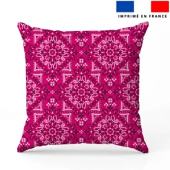 Bandana - Fond rose vif